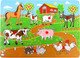 Миниатюра изображения товара Сортер Лесная мастерская Рамка-вкладка. Веселая ферма / 763041