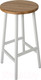 Миниатюра изображения товара Табурет барный Stal-Massiv Круглое сиденье / SMH-63NW (дуб натуральный/белый)