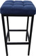 Миниатюра изображения товара Табурет барный Древпром Камелот ДП2-07 полубарный (черный матовый/катания дарк блю)