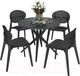 Миниатюра изображения товара Обеденная группа Sheffilton SHT-DS254 (каменный уголь/черный)