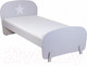 Миниатюра изображения товара Односпальная кровать Polini Kids Mirum 1910 / 0002071.42 (серый)