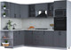 Миниатюра изображения товара Кухонный гарнитур Интерлиния Тренд 1.68x2.8 ВТ правая (пепел/пепел/опал светлый)
