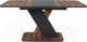Миниатюра изображения товара Обеденный стол Аквилон Аврора раздвижной (авелано/графит)