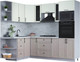 Миниатюра изображения товара Кухонный гарнитур Интерлиния Тренд 1.68x2.4 ВТ левая (луна/белый/серый каспий)
