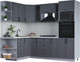 Миниатюра изображения товара Кухонный гарнитур Интерлиния Тренд 1.68x2.4 ВТ левая (пепел/пепел/опал светлый)