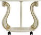 Миниатюра изображения товара Журнальный столик Мебелик Грация С на колесах (слоновая кость/золото)