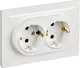 Миниатюра изображения товара Розетка IEK Brite BR-R24-16-K01-F-PRO (белый)