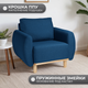 Миниатюра изображения товара Кресло мягкое Mio Tesoro Тулисия (синий)