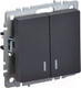 Миниатюра изображения товара Выключатель IEK Brite BR-V20-1-10-K53 (графит)