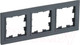 Миниатюра изображения товара Рамка для выключателей и розеток IEK Brite BR-M32-K53 (графит)
