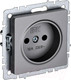 Миниатюра изображения товара Розетка IEK Brite BR-R10-10-K46 (сталь)