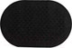 Миниатюра изображения товара Коврик грязезащитный Kovroff Чешуйки овал 60x90 / ПО/04/03/01 (черный)