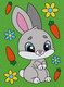 Миниатюра изображения товара Картина по номерам Школа талантов Зайка с морковками / 9071312