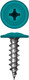 Миниатюра изображения товара Саморез Admiral МЦП Острый 4.2x19мм RAL 5021 (500шт, бирюзовый)