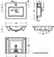 Миниатюра изображения товара Умывальник Sanita Quadro 60 QDR60SLWB01