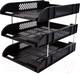 Миниатюра изображения товара Набор лотков для бумаг Deli 9217 (черный)