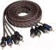 Миниатюра изображения товара Межблочный кабель для автоакустики AURA RCA-0420