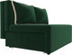 Миниатюра изображения товара Диван Лига Диванов Лагуна (велюр зеленый/кант велюр бежевый)