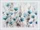 Миниатюра изображения товара Картина Декарт Голубые цветы на белом 8Л3256 (в раме)