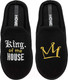 Миниатюра изображения товара Тапочки домашние HOME Line 04-110 (р.44-45, king of the house, черный)