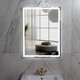 Миниатюра изображения товара Зеркало Пекам Greta 60x80 / greta-60x80B (с подсветкой и бесконтактным сенсором)