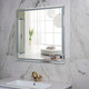 Миниатюра изображения товара Зеркало Пекам Greta 80x80 / greta-80x80B (с подсветкой и бесконтактным сенсором)