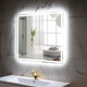 Миниатюра изображения товара Зеркало Пекам Greta 80x80 / greta-80x80B (с подсветкой и бесконтактным сенсором)