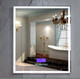 Миниатюра изображения товара Зеркало Пекам Greta 80x90 / greta-80x90M (с подсветкой и многофункциональной панелью)