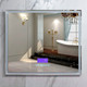Миниатюра изображения товара Зеркало Пекам Greta 90x80 / greta-90x80MP (с подсветкой, с многофункциональной панелью, подогрев)