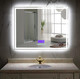 Миниатюра изображения товара Зеркало Пекам Greta 100x80 / greta-100x80M (с подсветкой, с многофункциональной панелью)