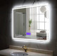 Миниатюра изображения товара Зеркало Пекам Greta 100x80 / greta-100x80M (с подсветкой, с многофункциональной панелью)