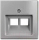 Миниатюра изображения товара Лицевая панель ABB Basic 55 1753-0-0095-1 (алюминий)