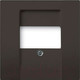 Миниатюра изображения товара Лицевая панель ABB Basic 55 1724-0-4315 (шато-черный)