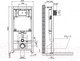 Миниатюра изображения товара Унитаз подвесной с инсталляцией BelBagno BB062CHR-MB/BB062SC-MB/BB002-80/BB007-PR-NERO.M
