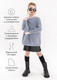 Миниатюра изображения товара Кофта детская Amarobaby Knit Soft / AB-OD21-KNITS2602/11-128 (серый, р. 128)
