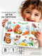 Миниатюра изображения товара Развивающий игровой набор Веселые липучки Животные и еда / 3468886
