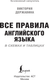 Миниатюра изображения товара Учебное пособие АСТ Все правила английского в схемах и таблицах, мягкая обложка (Державина Виктория)