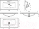 Миниатюра изображения товара Умывальник Sanita Quadro 90 QDR90SLWB01
