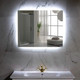 Миниатюра изображения товара Зеркало Пекам Greta Fly 120x80 / GretaFly-120x80B (с подсветкой и бесконтактным сенсором)