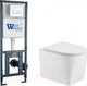 Миниатюра изображения товара Унитаз подвесной с инсталляцией WeltWasser Marberg 410 + Nesenbach 004 GL-WT + Mar 410 SE