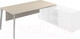 Миниатюра изображения товара Письменный стол Norden 180x90x74 / NZ-0105.YN.AL (ясень наварра/алюминий)