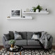 Миниатюра изображения товара Полка Millwood Скрытого монтажа 40x24 (дуб белый Craft)
