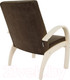 Миниатюра изображения товара Кресло мягкое Мебелик Денди шпон (ультра шоколад/дуб шампань)