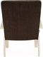Миниатюра изображения товара Кресло мягкое Мебелик Денди шпон (ультра шоколад/дуб шампань)