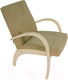 Миниатюра изображения товара Кресло мягкое Мебелик Денди шпон (ультра санд/дуб шампань)