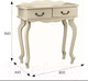 Миниатюра изображения товара Консольный столик Мебелик Берже 21 (слоновая кость)