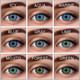 Миниатюра изображения товара Контактная линза WDL Color Monthly BC 8.6 brown -2.50