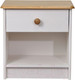 Миниатюра изображения товара Прикроватная тумба Dipriz Д.1411.1 (белый воск/антик)