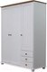 Миниатюра изображения товара Шкаф Dipriz 6002 Д.70003.1 (белый воск/антик)