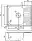 Миниатюра изображения товара Мойка кухонная IDDIS Strit STR58SDi77